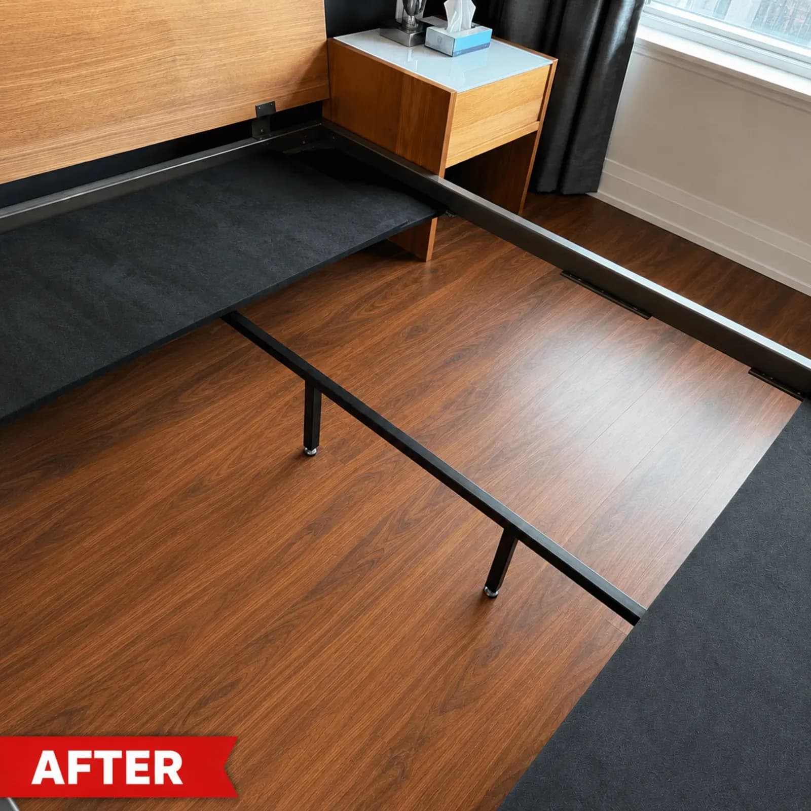 New Plank Flooring — after