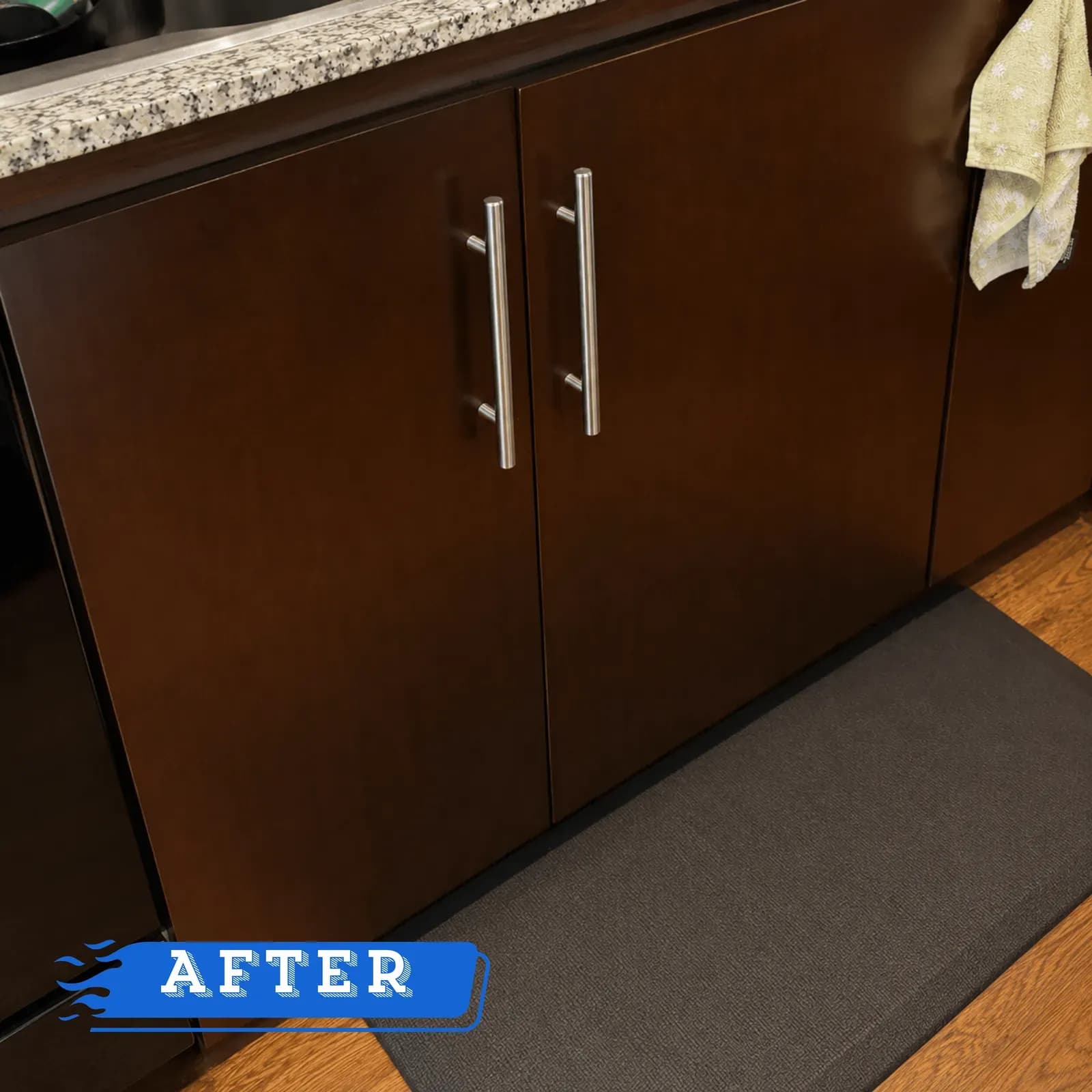 New Cabinet Hardware — after
