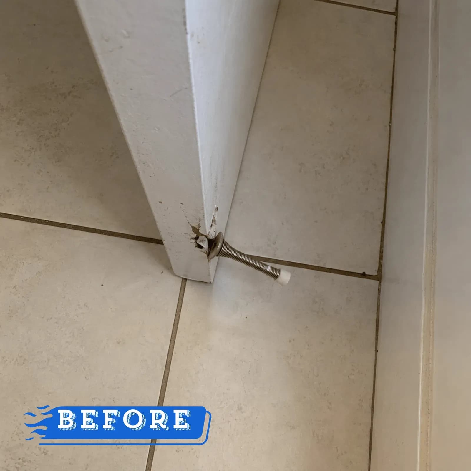Tile Floor Install — before