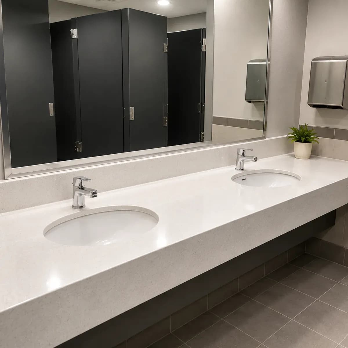 Commercial Washroom Renovation — after